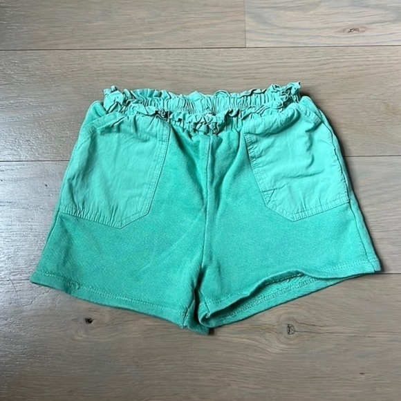 Zara Other - 𝅺ZARA Green Shorts w Elastic Band 100% Cotton